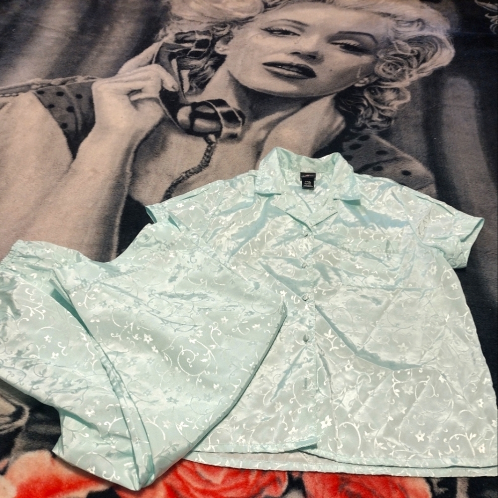 Beautiful Turquoise Pajama Set